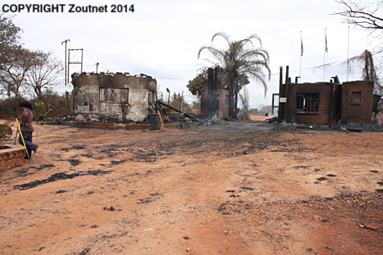 Consuming fire destroys buildings at Acacia Park