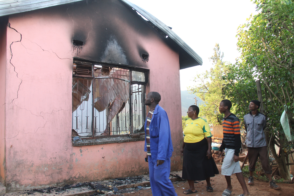 Mysterious fire destroys headman’s house