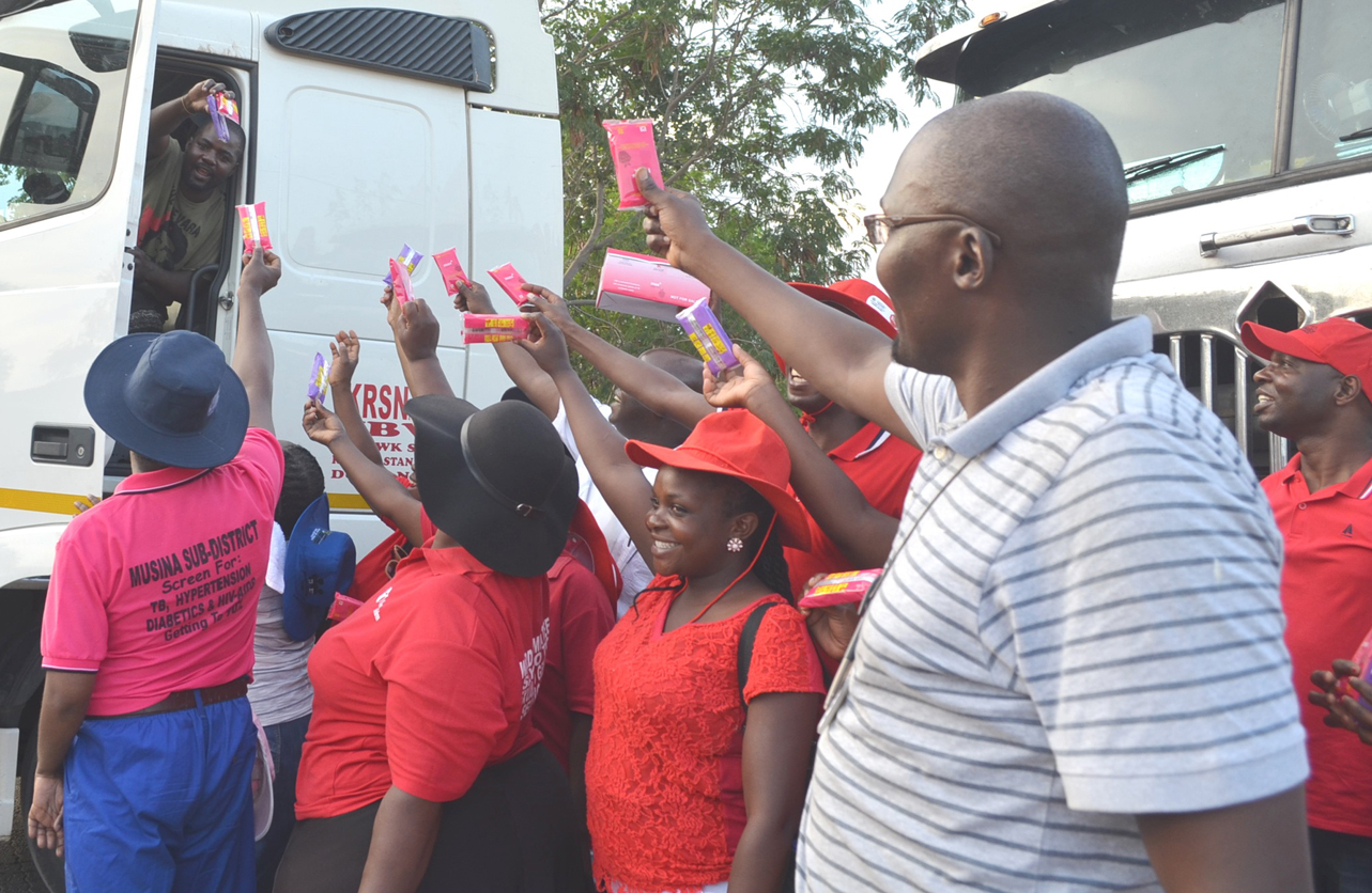 Condoms distributed during STI border campaign