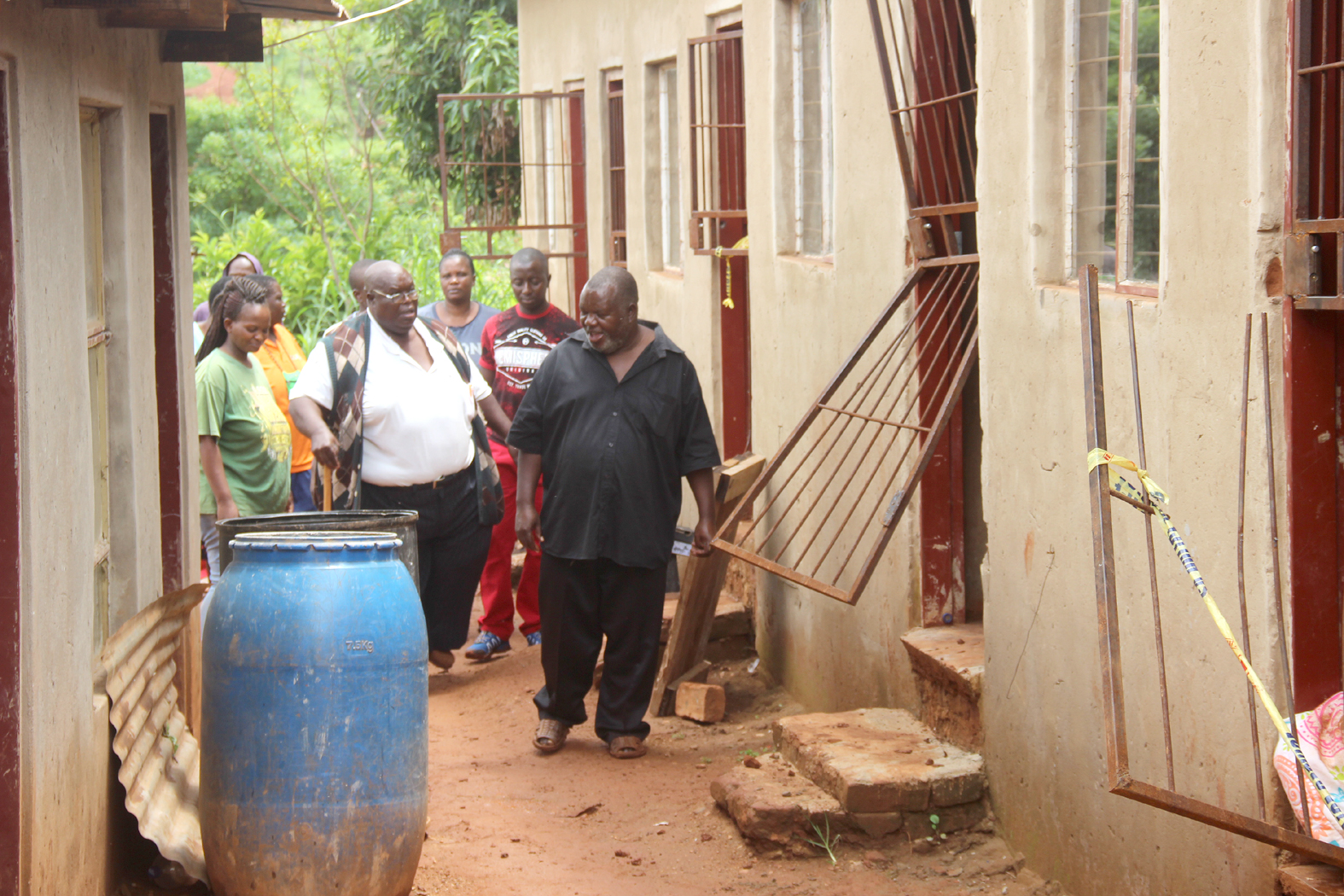 Bloody attack on boarding house