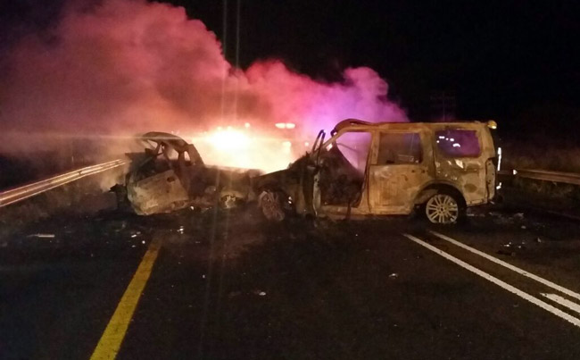 4-year-old girl and young woman burn to death in accident
