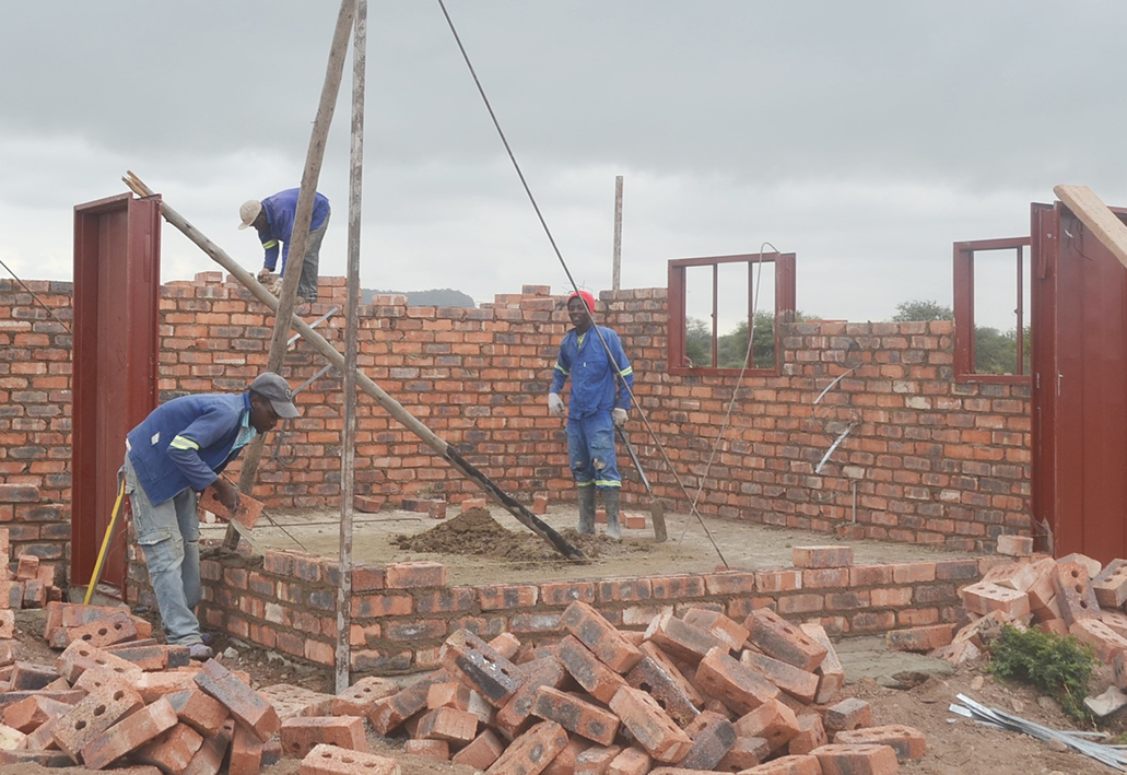 Construction of rural housing underway