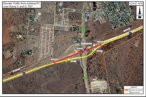 SANRAL warns of road closures on N1 south