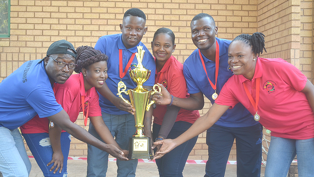 Silverware for municipal tennis team