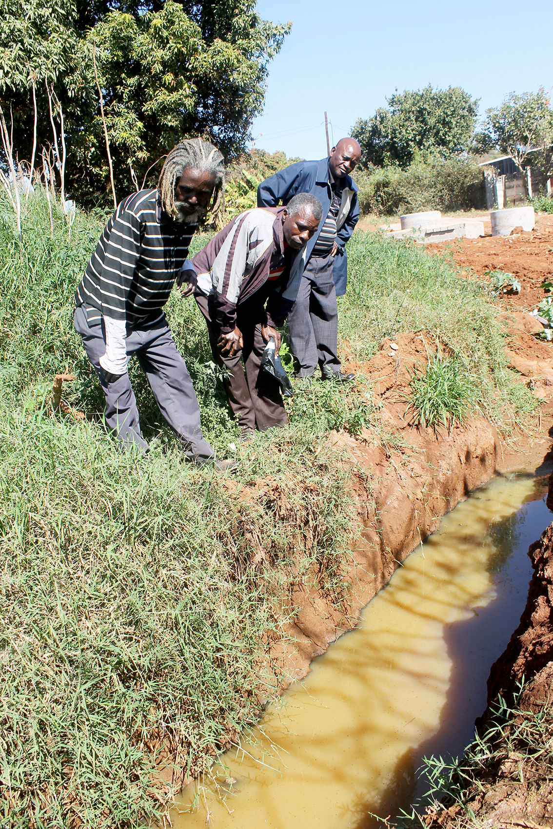 Hospitalized after drinking water containing human waste