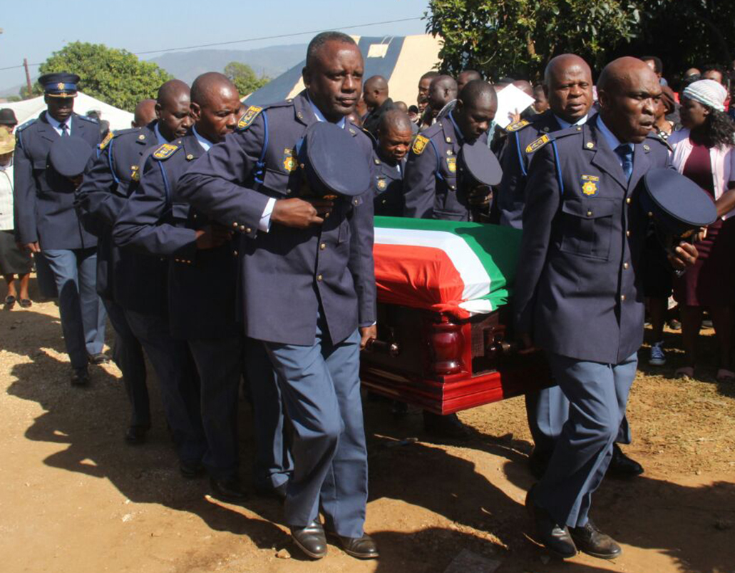 Slain cop buried at Dzwerani