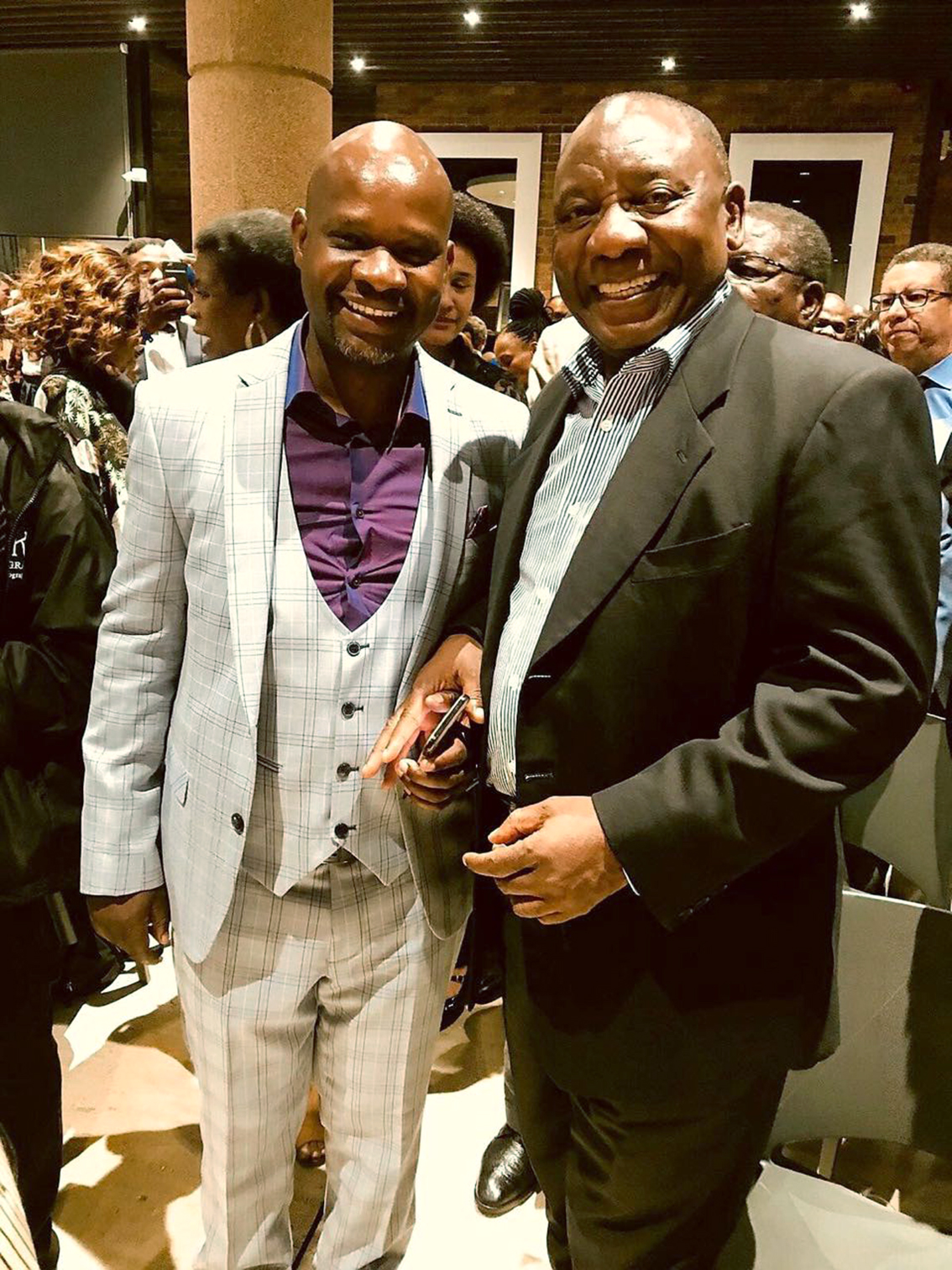 Presidential hopeful Ramaphosa launches book and celebrates birthday in style.