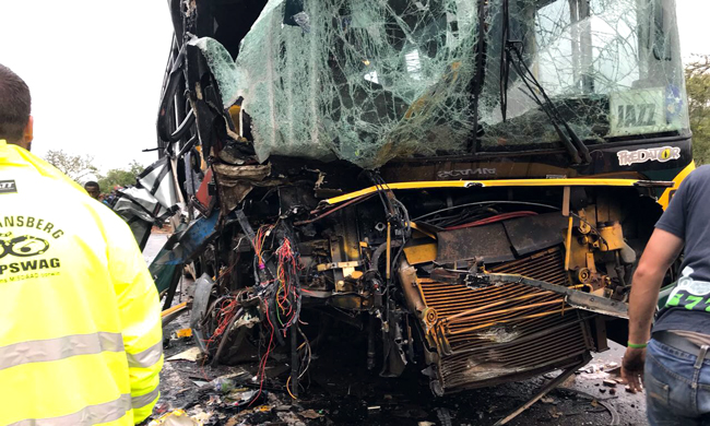 Bus accident leaves 33 injured