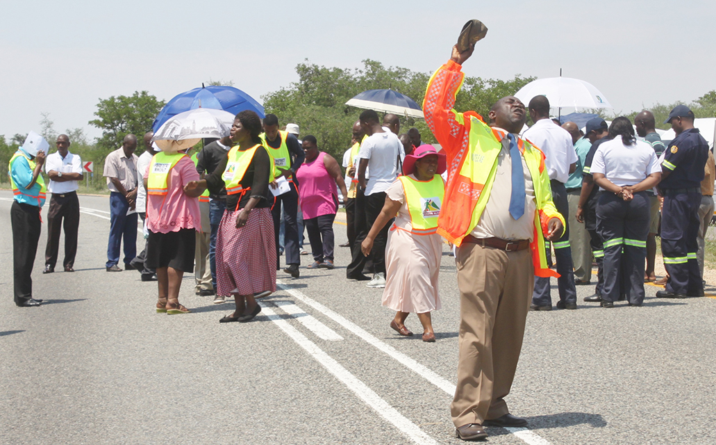 Prayer service at Manyathela's death site