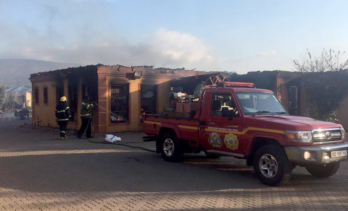 NicReg at Tshirolwe burns down