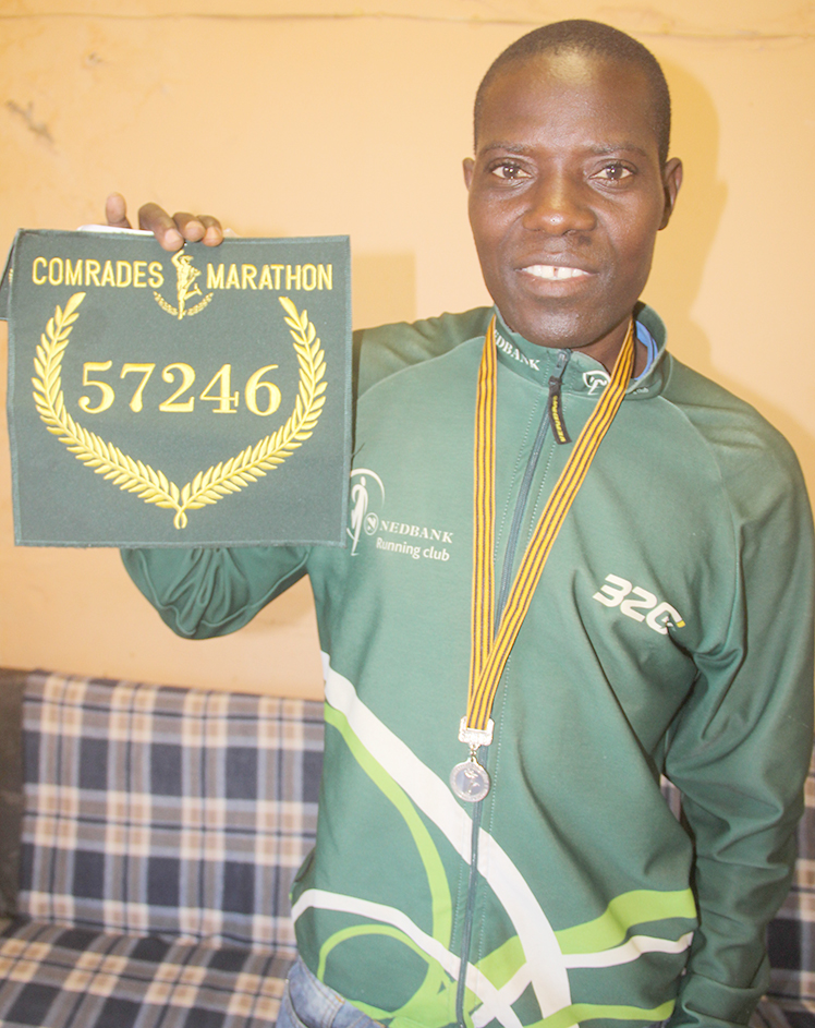 Green Number for Comrades runner Munyai
