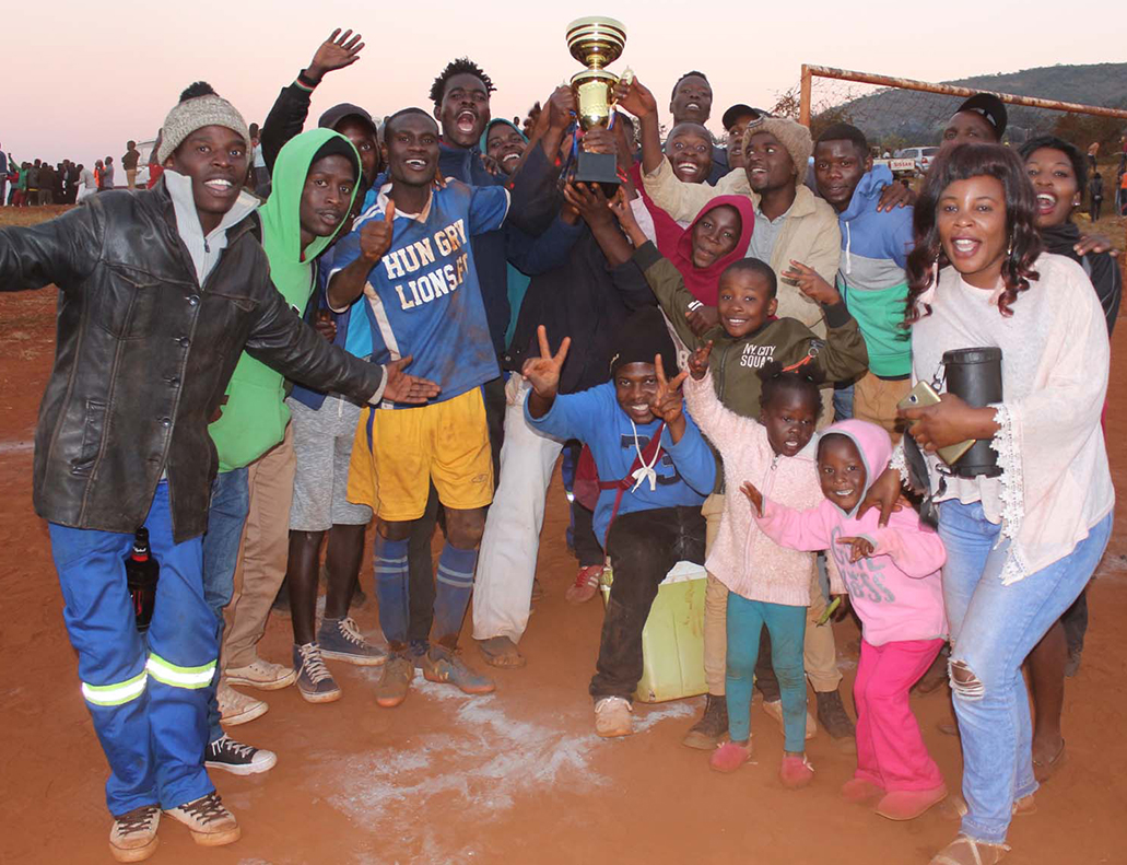 Floating trophy for Hungry Lions