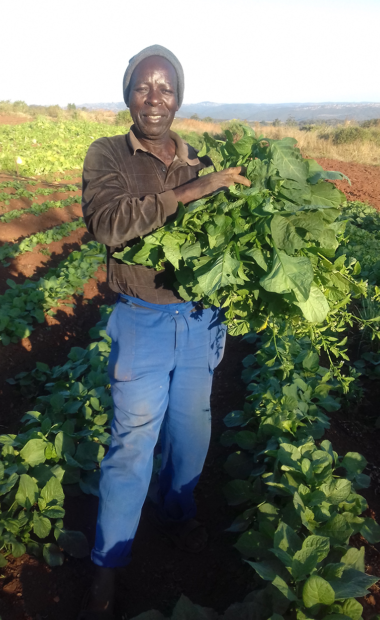 “I am small, yet I feed the district” boasts farmer