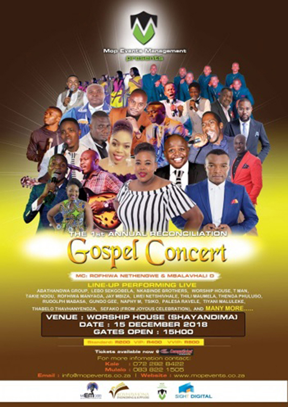 Gospel concert at Worship House