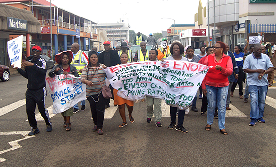 Louis Trichardt residents take to the streets in protest of poor services