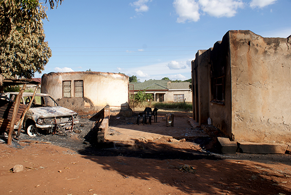 Eight houses belonging to foreigners torched