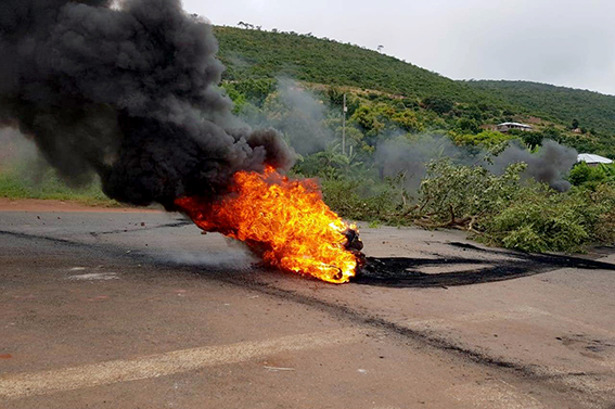 Phadzima erupts in chaos