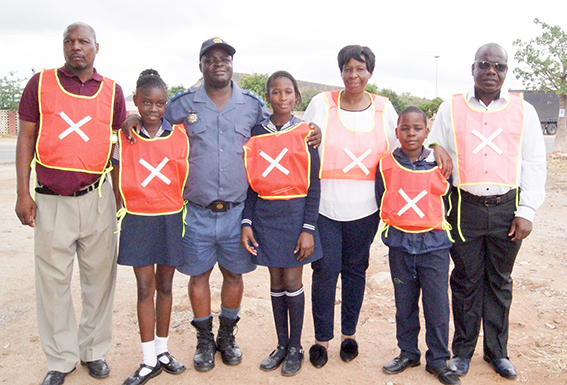 Pedestrian safety campaign in Musina