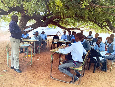 Teaching under the trees