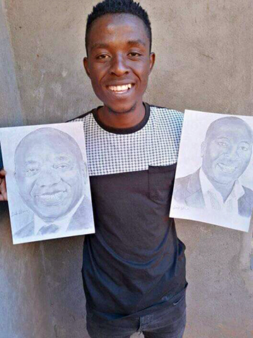 Linnda pursues perfection with his drawings