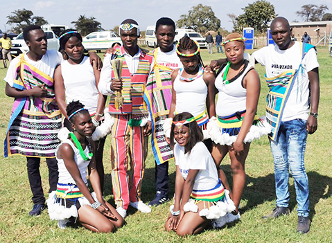 Vhavenda Cultural Group in a musical mood