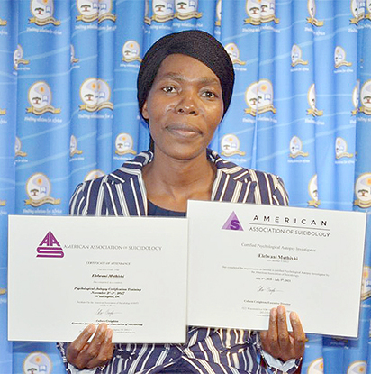 PhD student the country's first psychological autopsy investigator