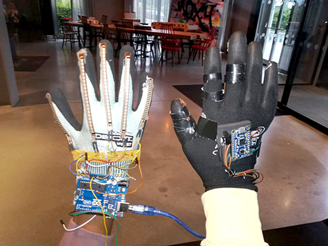 Netshidzati creates gloves to help deaf people