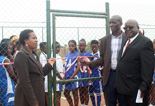 Multipurpose court officially opened at Mugidane