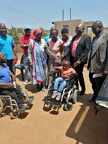 Mukhomi boy gets motorised wheelchair