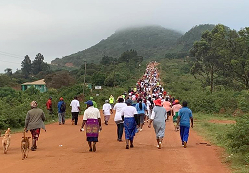 Together fun walk unites villages