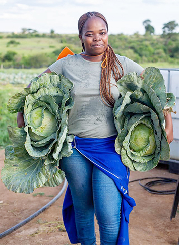 Young female farmer's work speaks volumes