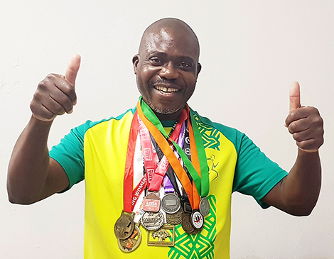 “I run to keep fit and healthy, not for medals”