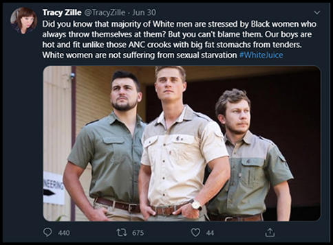 Is the “racist” @TracyZille a local EFF member?