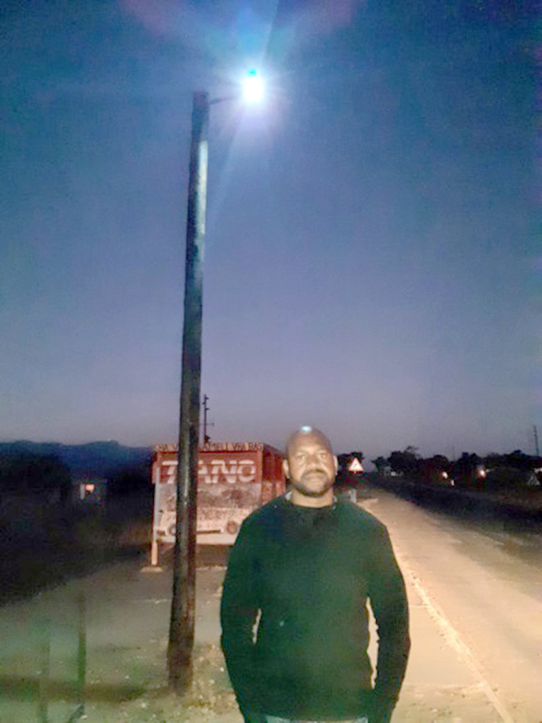 Flood lights at bus stops and pick-up points