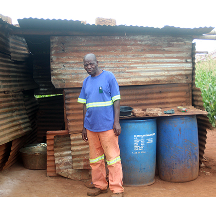 Blind man in desperate need of decent shelter