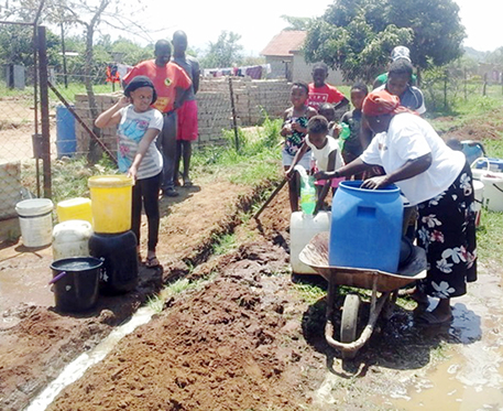 Ramauba community drills own borehole