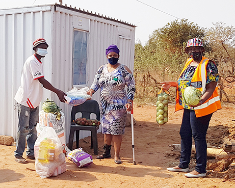 Temporary house for Masisi family