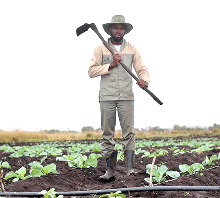 Poroza has swopped his microphone for farmers' boots