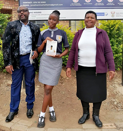 Young pupil shines as author