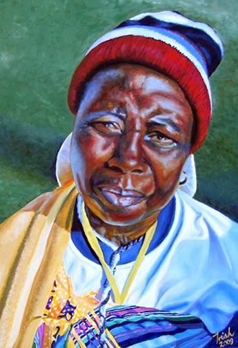 “Vho -Esther, your painting awaits you!”