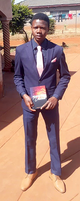 Young Muneiwa (18) published his first book