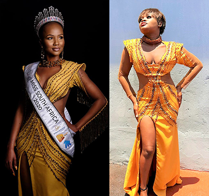 Gneg's dress catches the eye of Miss SA