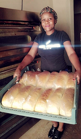 Rolivhuwa finds her solace in baking bread