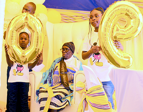 Ninety candles for gogo Mphilo