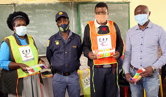Whistles and reflective jackets to fight crime