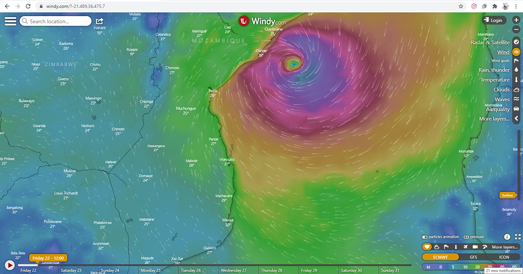 Heavy rains and floods predicted after Eloise makes landfall