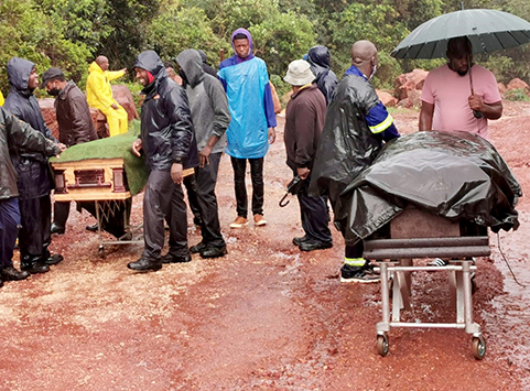 Tropical storm causes havoc
