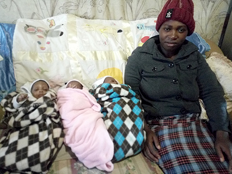 Triplets keep mom Mandima busy