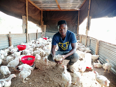 Young poultry farmer tries to make a difference