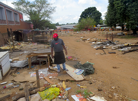 Relocated hawkers worried about losing customers and income